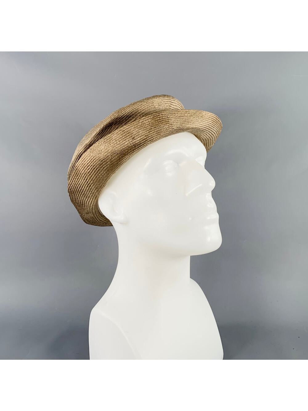 VALEUR Tan Woven Straw Hat